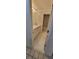 Bright bathroom with vanity, marble floors and a shower behind a curtain at 1524 New Jersey Oaks Ct, Lakeland, FL 33801