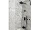 Beautiful shower featuring designer tile and modern rain shower fixture at 635 Mccormick St, Daytona Beach, FL 32114