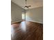 Bedroom with vaulted ceiling and hardwood floors at 1608 Fox Glen Ct, Winter Springs, FL 32708