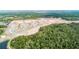 An aerial shot shows new community, bordered by natural forest and lake at 2115 Forage Dr, Kissimmee, FL 34746