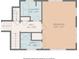 Layout of upper level including a bedroom, bath and laundry at 800 W Lake Elbert Ne Dr, Winter Haven, FL 33881
