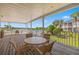 Covered patio overlooking the community pool, perfect for outdoor dining at 4014 Hemingway Cir # 4014, Haines City, FL 33844