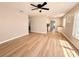 Open-concept living room with modern flooring, neutral paint and great natural light at 2201 Flamingo Ave, Deltona, FL 32738