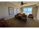 Comfortable lounge area with four chairs, a table, and ocean views at 2300 N Atlantic Ave # 1502, Daytona Beach, FL 32118