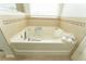 A luxurious soaking tub with elegant fixtures and tile surround, perfect for relaxation at 14563 Bahama Swallow Blvd, Winter Garden, FL 34787