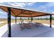 Covered picnic shelter with multiple tables available for community gatherings at 14563 Bahama Swallow Blvd, Winter Garden, FL 34787