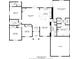 Detailed floor plan showcasing the layout of the home with bedroom, bathroom, kitchen, and living room dimensions at 1634 Lady Bowers Trl, Lakeland, FL 33809