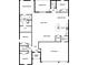 Detailed floor plan showcasing four bedrooms, three bathrooms, and an open-concept living space at 2649 Sw 176Th Loop, Ocala, FL 34473