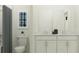 Clean, modern bathroom with double sink vanity, white cabinets, and neutral-tone decor at 757 Terrapin Dr, Debary, FL 32713