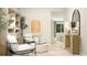 Cozy sitting area with stylish furniture, a bookshelf, and a relaxing ambiance at 2660 Skyline Loop, Kissimmee, FL 34758