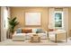 Comfortable living room area with sectional sofa, natural textures, and ample light at 3020 Chromatic St, Kissimmee, FL 34758