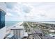 Stunning aerial view showcasing the coastline, beach, and surrounding cityscape from a high-rise vantage point at 2625 S Atlantic Ave # 24Sw, Daytona Beach, FL 32118