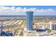 Beautiful aerial view of luxury beachfront condo building, showcasing ocean and river access at 2625 S Atlantic Ave # 24Sw, Daytona Beach, FL 32118