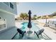 Backyard pool with lounge chairs and umbrella, great for entertaining at 1808 Ashton E Dr, St Cloud, FL 34771