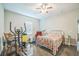 Bedroom with a unique window and exercise equipment at 3184 Whispering Trails Ave, Winter Haven, FL 33884