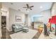 Cozy living room featuring an open layout, contemporary decor, and plenty of natural light at 3184 Whispering Trails Ave, Winter Haven, FL 33884