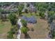 A stunning aerial view features a home on a sprawling lot with mature trees and a long driveway at 4004 Se 47Th Pl, Ocala, FL 34480