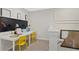 Bright home office with dual desk, colorful decor, and fun chalkboard, perfect for a creative workspace at 2301 White Buffalo St, Apopka, FL 32703