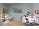 Inviting home office featuring a modern desk, comfortable chair and ample natural light at 2853 Haze Rd, Clermont, FL 34714
