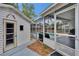 A convenient storage shed is located right off the screened in pool area of this home at 750 Azalea Dr, Bartow, FL 33830