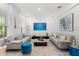 Spacious living area with modern décor, plush seating, and large windows at 921 Fieldstone Way, Haines City, FL 33844