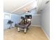 Bonus room with vaulted ceiling, ceiling fan, a large table and a keyboard at 781 Little Pine Dr, South Daytona, FL 32119