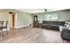 Open concept living room featuring a ceiling fan, recessed lighting, and neutral paint at 781 Little Pine Dr, South Daytona, FL 32119