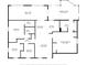 Layout of the house, with the primary bedroom separate from the Gathering room, kitchen, and other bedrooms at 5926 N Fork Ct, Lakeland, FL 33809