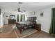 Spacious main bedroom with ceiling fan, walk in closet, and natural light at 3125 Kearns Rd, Mulberry, FL 33860