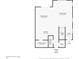 Detailed floor plan of the first floor including kitchen, dining room, living room, and garage at 3550 Rodrick Cir, Orlando, FL 32824