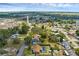 Aerial view of neighborhood showcases a backyard pool, and highlights easy access to major highways at 4727 Wales St, Lake Wales, FL 33859