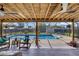 Screened patio featuring seating and a view to the pool and backyard at 4727 Wales St, Lake Wales, FL 33859