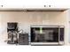 Kitchen countertop featuring a coffee maker, toaster, and microwave oven at 1820 N Merrick Dr, Deltona, FL 32738