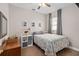 Bedroom with soft neutral walls, carpet flooring and a ceiling fan at 460 Tess Ct, Orlando, FL 32834
