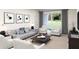 Elegant living room with neutral tones, comfortable seating, and ample natural light at 7656 Gemstone St, Groveland, FL 34736