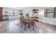 Living area has a breakfast table, with views to the outside, with tile flooring throughout at 4821 S Gachet Blvd, Lakeland, FL 33813