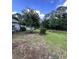 A green backyard with a tree and some bushes at 2528 Deerbrook Dr, Lakeland, FL 33811