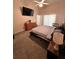 Bedroom featuring carpeted floors, neutral walls, and ceiling fan at 2528 Deerbrook Dr, Lakeland, FL 33811
