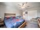 Bedroom with bed and Spider-Personal themed bedspread, ceiling fan, and closet at 1416 Leighton Ave, Lakeland, FL 33803