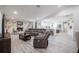 Inviting living room boasting hardwood floors, a cozy fireplace, and neutral decor at 1416 Leighton Ave, Lakeland, FL 33803