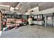 Spacious garage featuring ample storage and a functional workspace, perfect for projects at 1716 Bayou Cir, Lakeland, FL 33803
