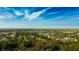 Wide aerial view of a neighborhood with green trees and a sunny blue sky backdrop at 2418 Se 23Rd St, Ocala, FL 34471