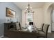 Inviting dining room featuring elegant décor and a view of the outdoors at 2418 Se 23Rd St, Ocala, FL 34471