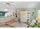 Open living space with neutral paint and light wood flooring at 2121 Escobar Ave, Lady Lake, FL 32159