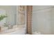 Clean bathroom featuring a single sink and shower/tub combo at 2415 Slippery Rock St, Auburndale, FL 33823