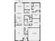 Detailed floor plan showcasing the layout of the house and room dimensions at 2415 Slippery Rock St, Auburndale, FL 33823