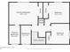Second floor plan showcasing the primary bedroom, bathroom, utility closet, and two additional bedrooms with closets at 728 Waterbridge Dr, Winter Haven, FL 33880