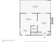 First floor plan featuring a kitchen, dining room, bathroom, living room with fireplace, foyer, entry, and screened patio at 728 Waterbridge Dr, Winter Haven, FL 33880