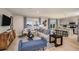 Well-decorated living room with a view of the water, contemporary furnishings and decor at 4039 Gardenia Ave, Lake Hamilton, FL 33851