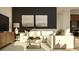 Comfortable living room with modern decor, stylish artwork, and a soft rug at 5431 Lewisham Dr, Davenport, FL 33837